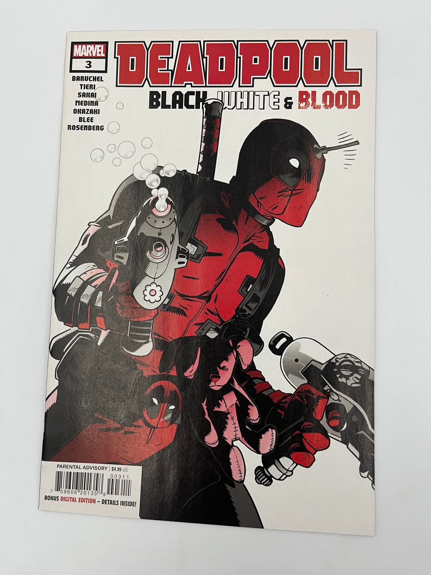Deadpool black white and blood #3