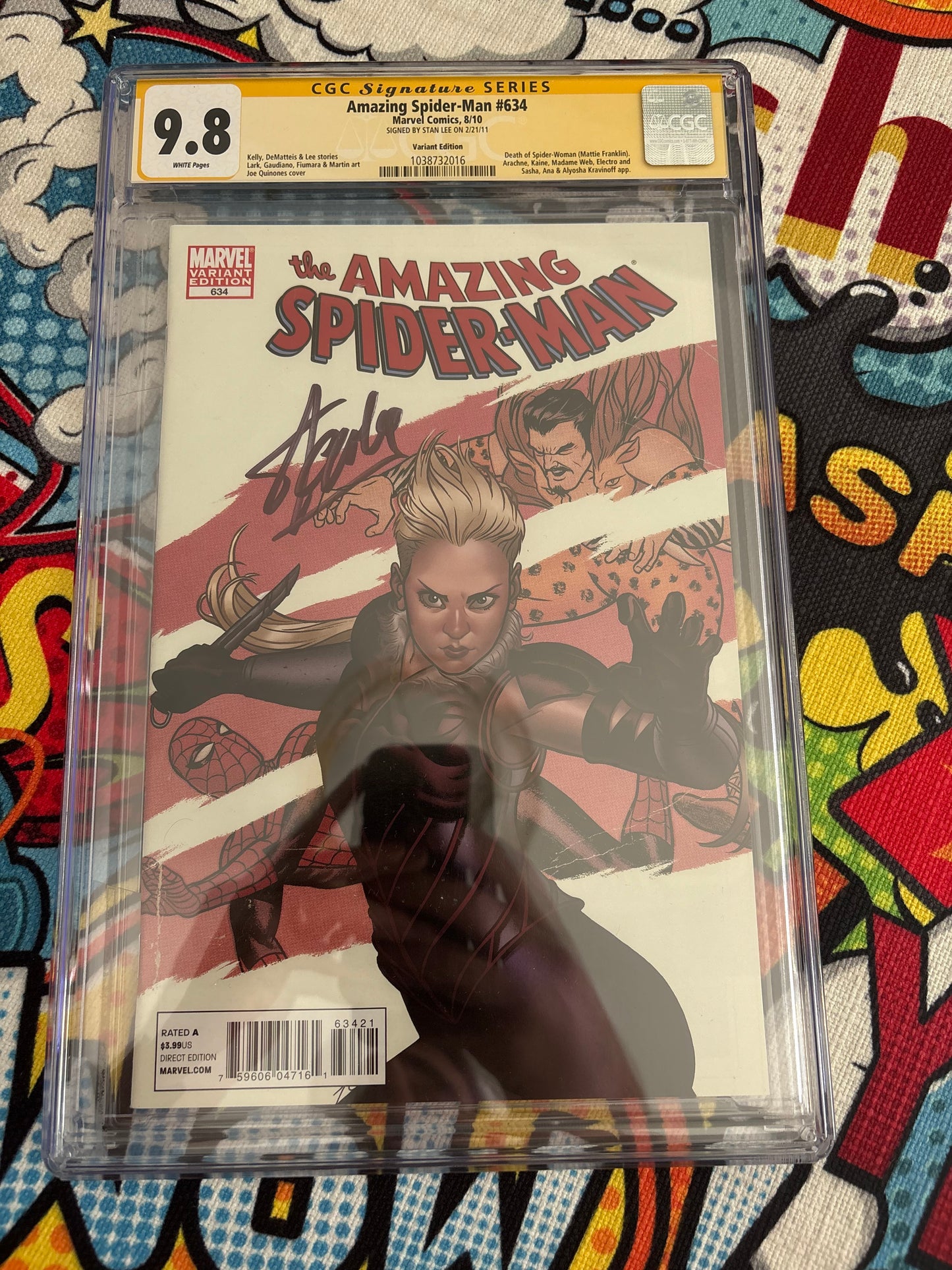 Amazing spider-man #634 signed Stan Lee CGC 9.8