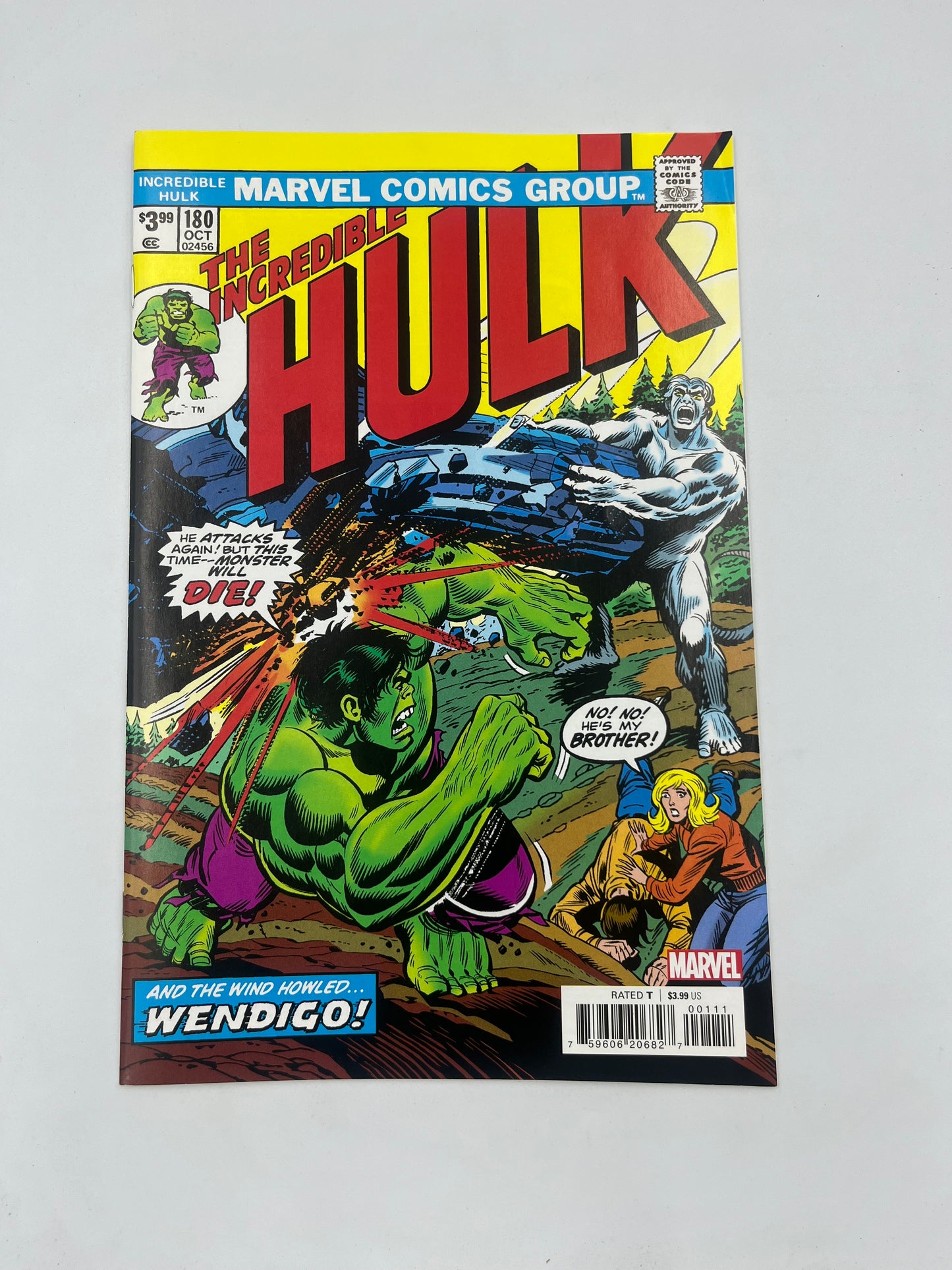 The incredible Hulk #180 Facsimile