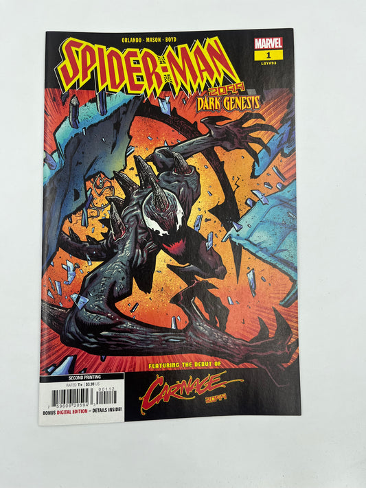Spider-man 2099 dark genesis #1 2nd print