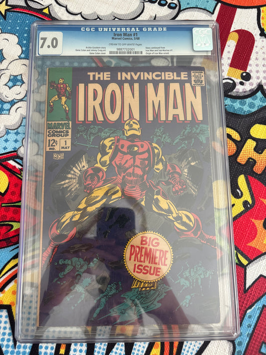 Iron man #1 CGC 7.0