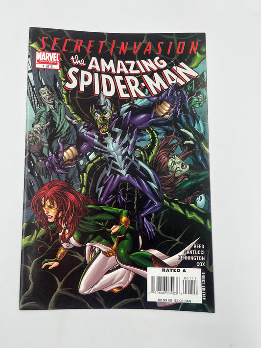 Secret Invasion Amazing Spider-man set #1-3