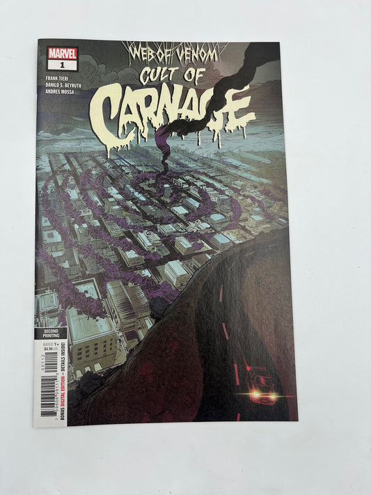 Web of venom cult of carnage #1 2nd print