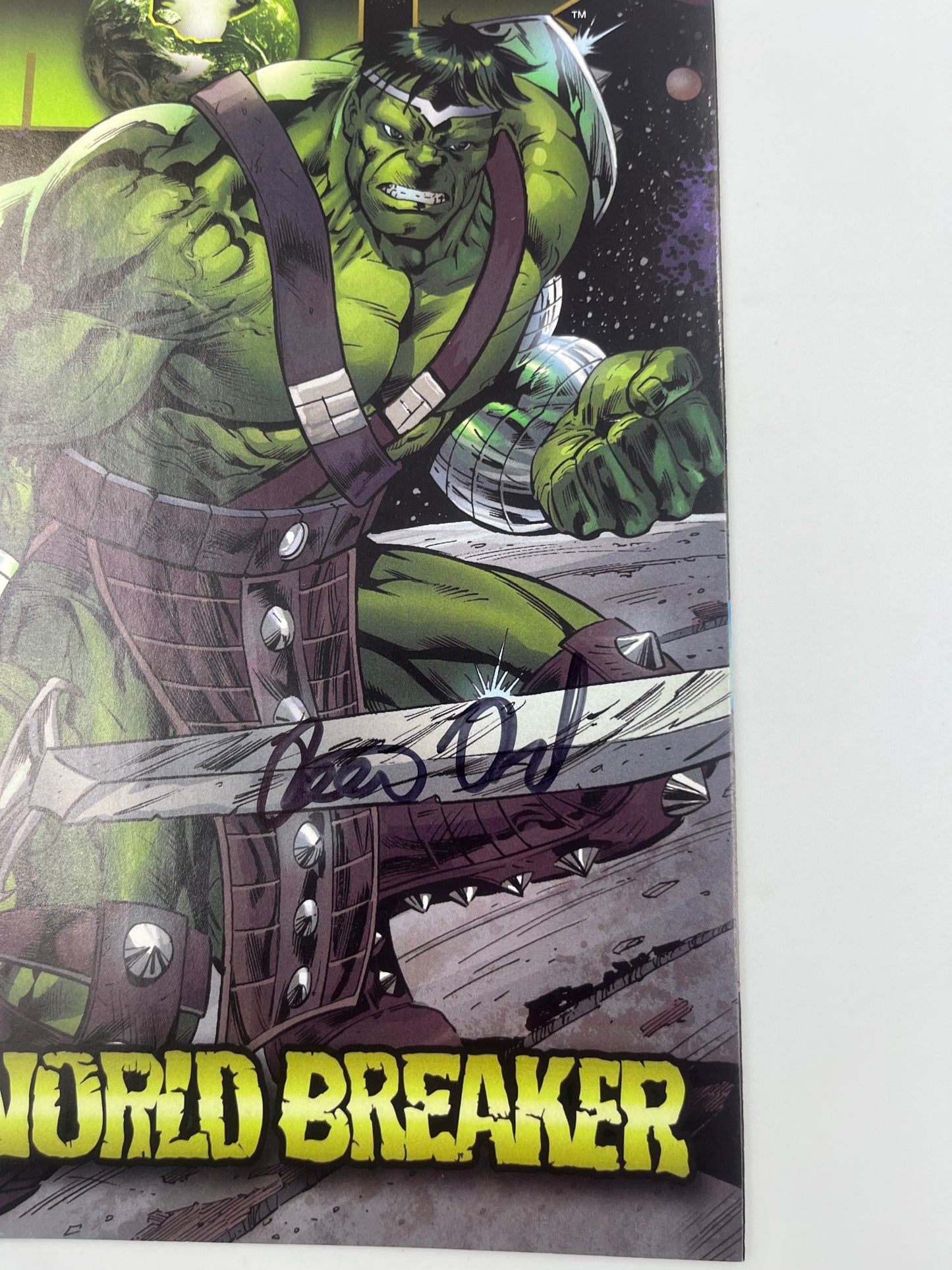 World war Hulk #1 2nd print Signed