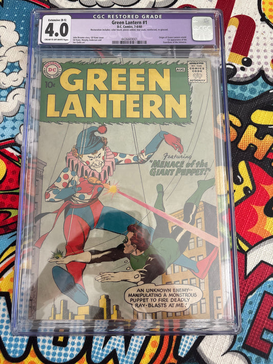 Green Lantern #1 Restored CGC 4.0