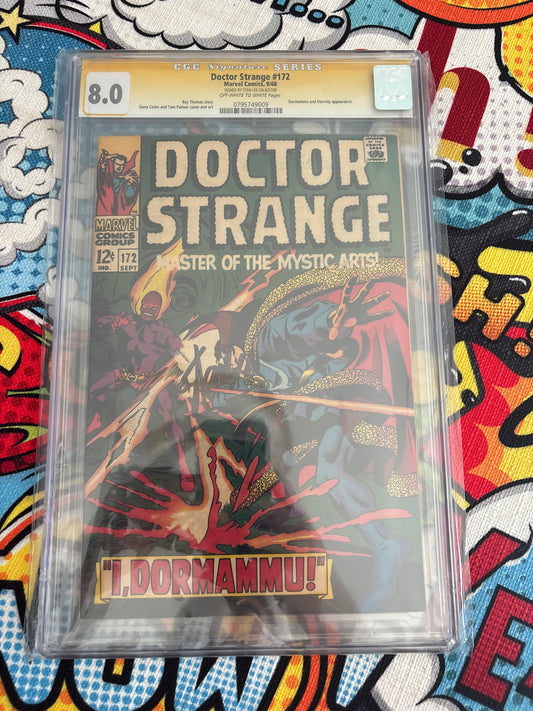 Doctor strange #172 signed Stan Lee CGC 8.0