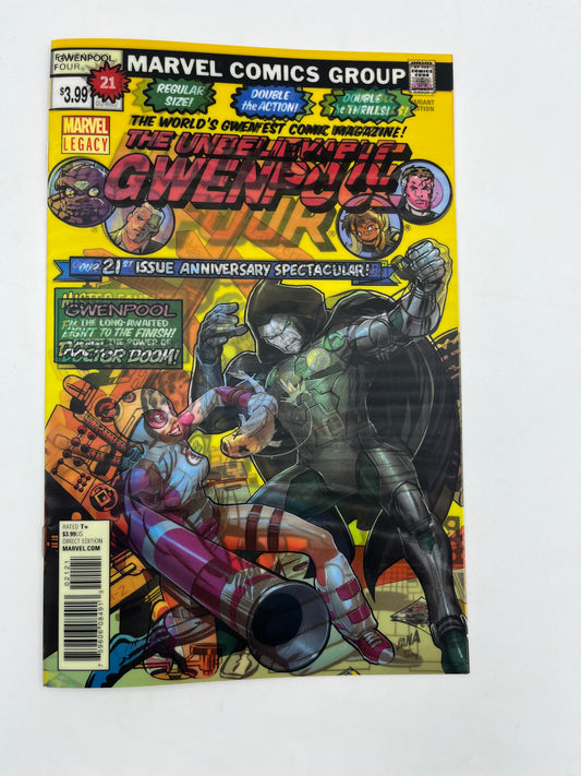 Unbelievable Gwenpool #21 Lenticular